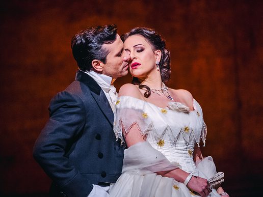 Poster art for La Traviata
