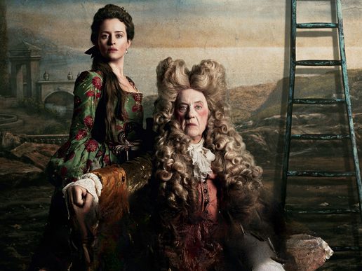 An Aristocratic couple are sitting for a portrait. The image is styled like a baroque painting.