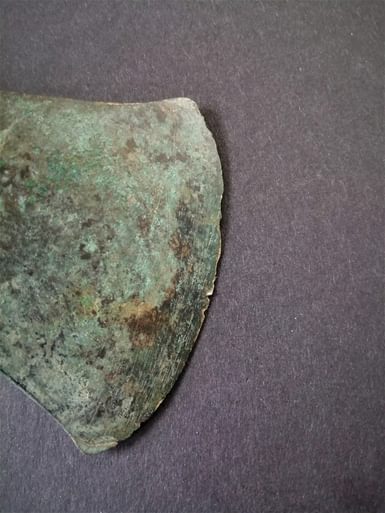 Sharpened axe blade